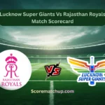 Lucknow Super Giants Vs Rajasthan Royals Match Scorecard