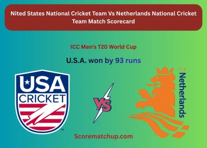 United States National Cricket Team Vs Netherlands National Cricket Team Match Scorecard: Stunning 93-Run Thrashing in Chennai