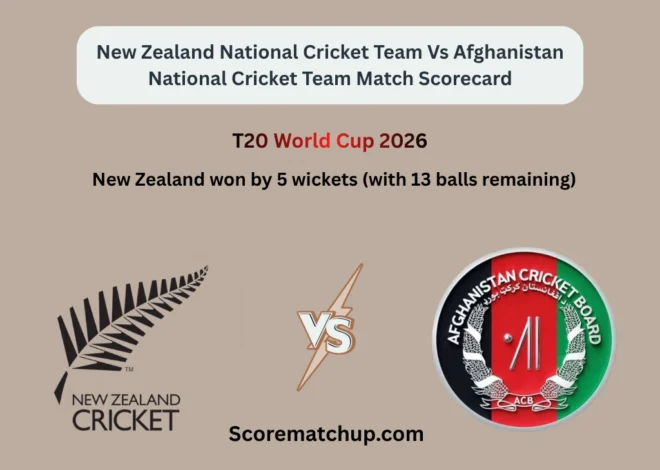 New Zealand National Cricket Team Vs Afghanistan National Cricket Team Match Scorecard – Stunning BlackCaps Win
