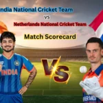 India National Cricket Team vs Netherlands National Cricket Team Match Scorecard