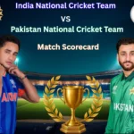 India National Cricket Team vs Pakistan National Cricket Team Match Scorecard