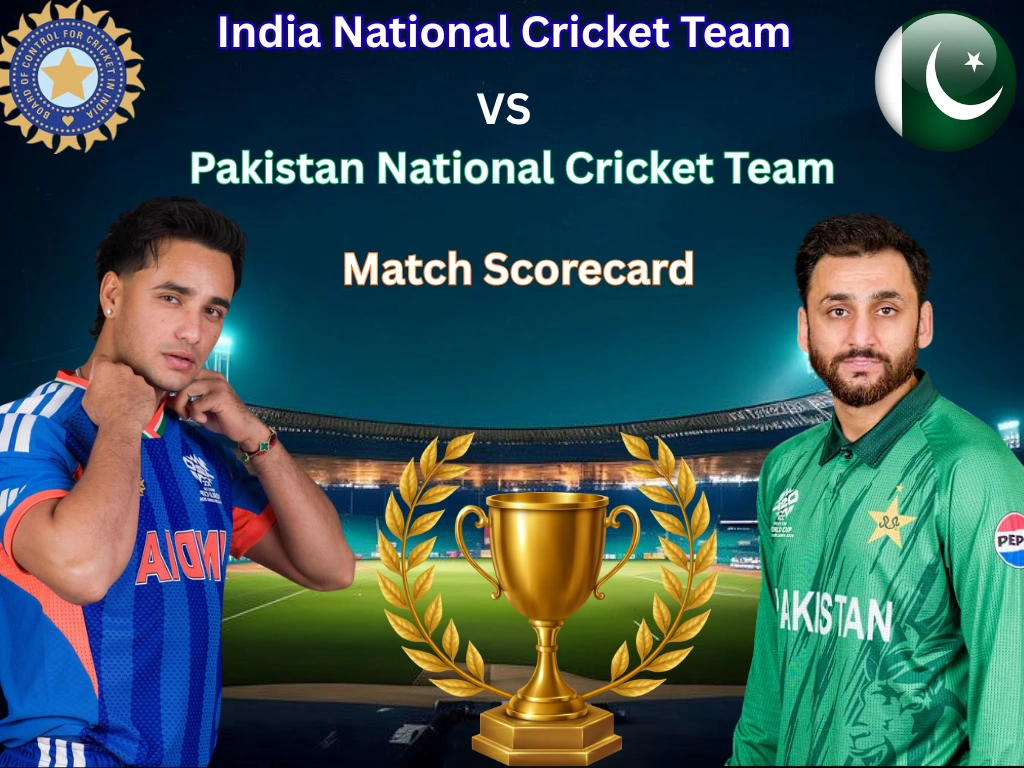 India National Cricket Team vs Pakistan National Cricket Team Match Scorecard