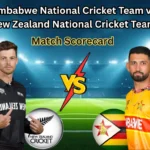 Zimbabwe National Cricket Team vs New Zealand National Cricket Team Match Scorecard