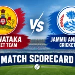 Karnataka Cricket Team vs Jammu and Kashmir Cricket Team Match Scorecard