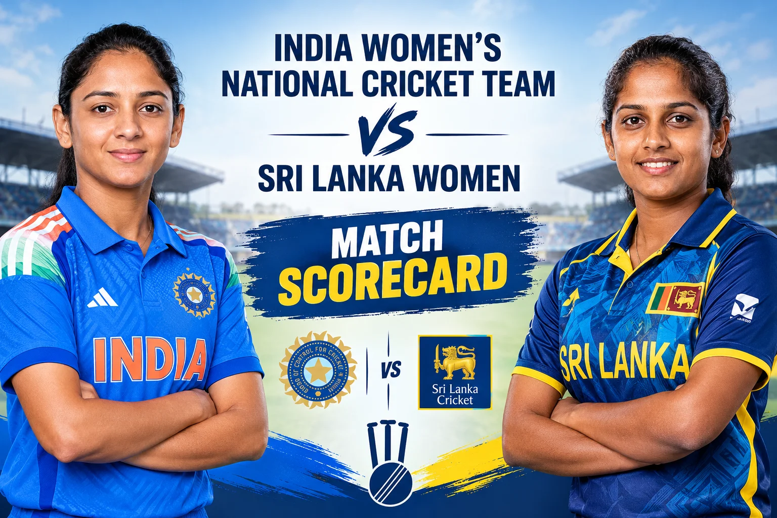 India Women’s National Cricket Team vs Sri Lanka Women Match Scorecard