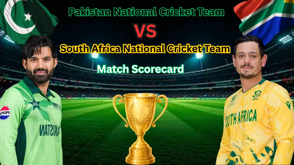 Pakistan National Cricket Team vs South Africa National Cricket Team Match Scorecard